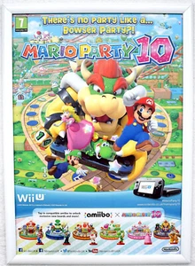 Mario Party 10 RARE Wii U 42cm x 59cm Promotional Poster - Picture 1 of 1