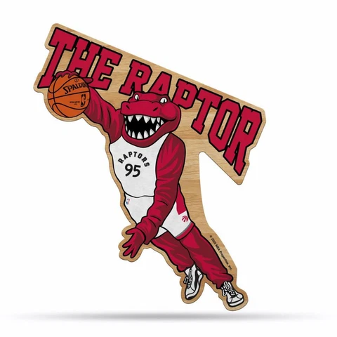 Toronto Raptors 18"x18" Mascot Felt Pennant [NEW] NBA Sign Banner Wall Cave Cover