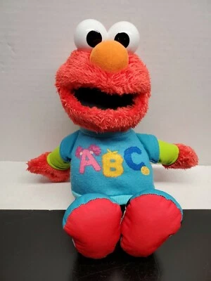 Peluche Hasbro Sesame Street Baby Elmo ABC Talking 12" - Probado Foto 1 de 4