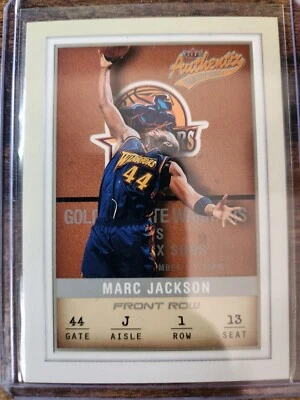 2001-02 Fleer Authentix Marc Jackson Front Row /100 SP #47 Golden St. Warriors - Image 1 of 2