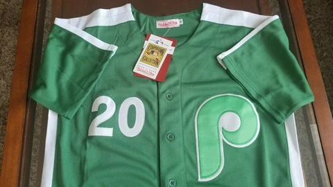 Philadelphia Phillies 1983 St Patty's Day Mike Schmidt Jersey Active Cover