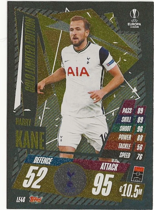 2020-21 Topps Match Attax Champions Harry Kane Limited Edition Gold SP (C) - Image 1 of 1