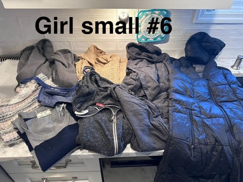 Lotto abbigliamento misto bambina giovane taglia piccola cappotto Michael Kors 9 pezzi