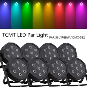 8x 70W RGBW 4in1 LED Stage Par Can Light DMX DJ Disco Light Party Light Uplights - Picture 1 of 9