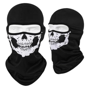 Balaclava Tactical Skull Ghost Thin Full Face Mask Breathable Ski Halloween Gift - Picture 1 of 6