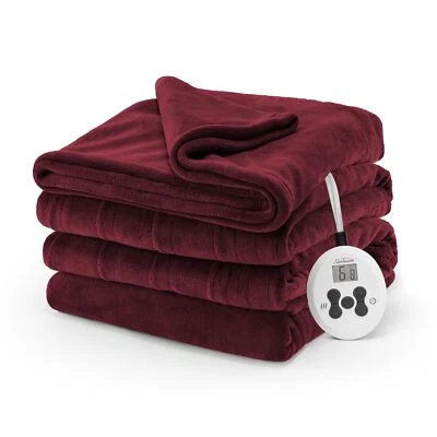 Sunbeam Royal Luxe Cabernet Heated Blanket - Twin - Image 1 of 4