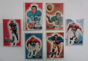 Lot 1955 Bowman 6 cartes football Christiansen Simmons Thompson Taseff Sanford + - Photo 1/10