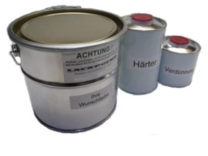 Juego de 1 litro de pintura de coche 2K para Mercedes Benz 5942 acero azul 2 UNI punto de pintura brillo % - Imagen 1 de 1