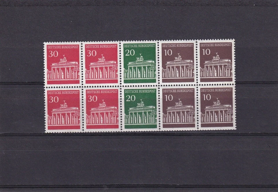 SA09b Germany 1966 Brandenburger Tor mint block - Image 1 of 1