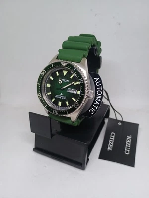 Reloj Hombre Citizen Promaster Marine Diver Automático Verde NY0121-09X Como Nuevo Foto 1 de 4