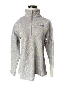 Patagonia Womens Better Sweater 1/4 Zip Fleece Size XL Gray Outdoors Gorpcore - Picture 1 of 14