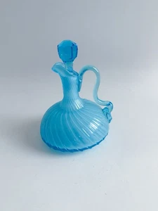 Vintage Hobbs Brockunier #333 Satina Swirl Cruet mit original Stopfen - hat Riss - Bild 1 von 13