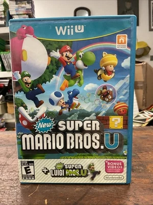 Super Mario Bros. U с новым Super Luigi U. (Nintendo Wii) б/у поврежденный диск - Изображение 1 из 4