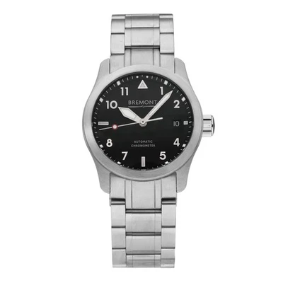 Bremont Solo 37 Stainless Steel Black Dial Automatic Men's Watch SOLO37-BS-B - Image 1 of 4