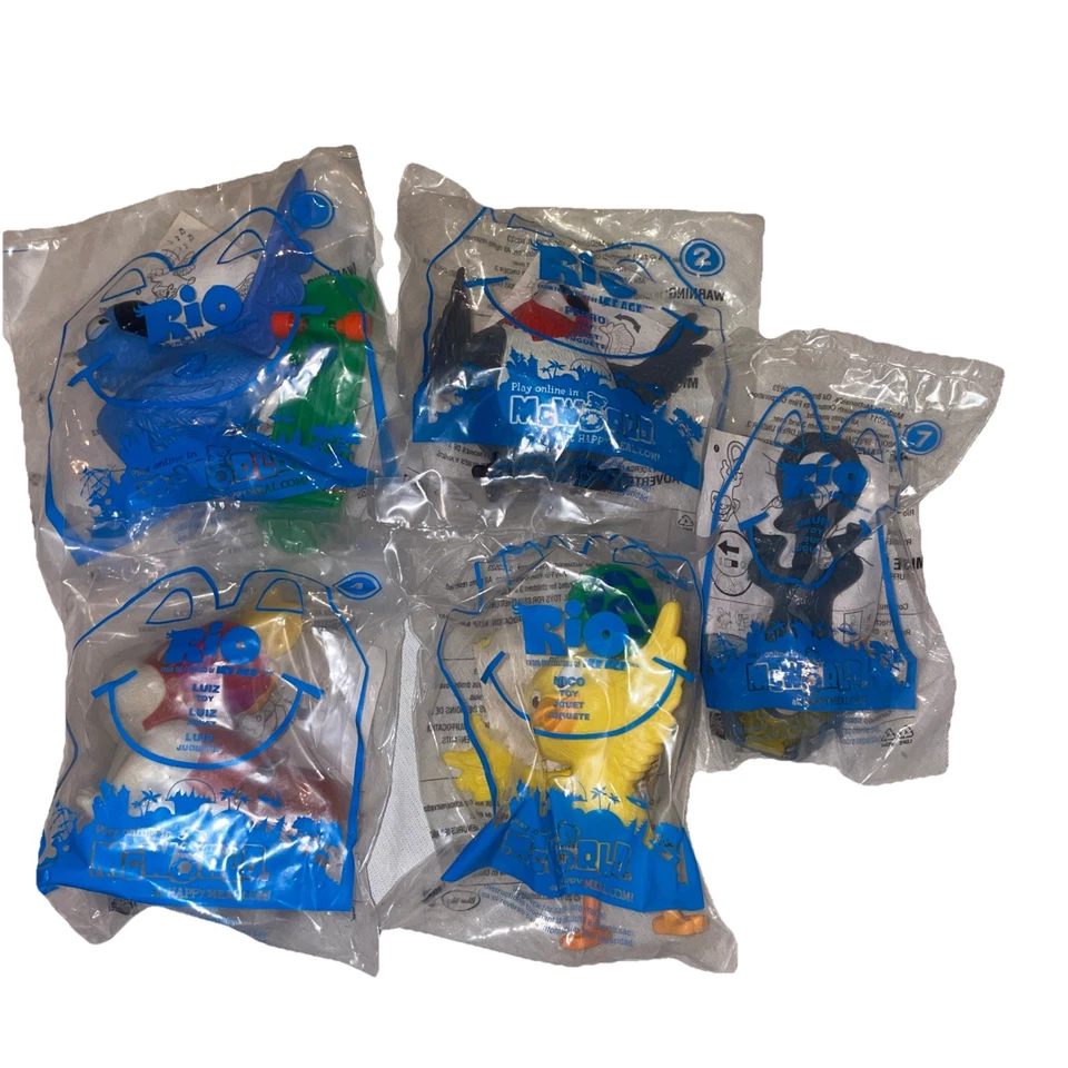 2011 Rio McDonald’s Sealed Toys Lot of 5 NIP PARTY FAVORS  - Image 1 of 3