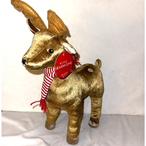 Macy's Holiday Lane großes Rentier im Schal Plüsch 2013 16 Zoll Neu mit Etikett Weihnachten Urlaub - Bild 1 von 6