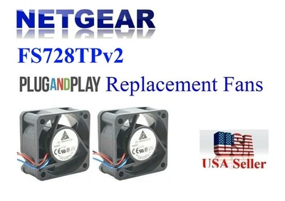 2x Replacement fans for Netgear FS728TPv2 - Image 1 of 4