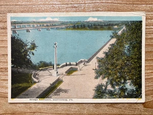Bridge Entrance, Harrisburg, Pennsylvania, 1921, Canceled, Antique Postcard - Picture 1 of 2