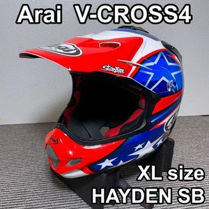 Arai V‑CROSS4 Hayden SB Full Face Helmet Size XL 61‑62cm Japan Used Excellent - Foto 1 di 10