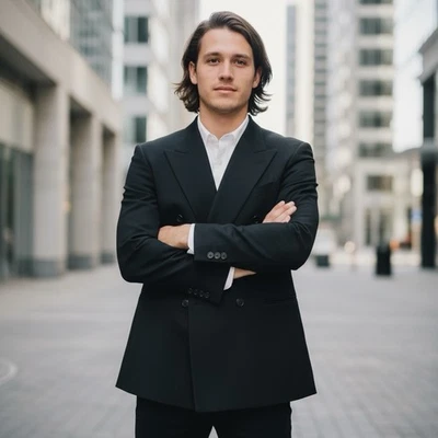 Chaqueta Blazer Canali Doble Pecho Lana Negra Talla 50 Pico Hecha en Italia Foto 1 de 4