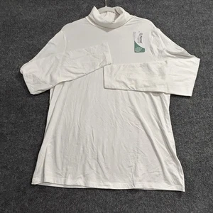 Nuevo con etiquetas Top Lands’ End Cuello Alto XL/T 18 Blanco Capa Base Tencel Modal Eco-Suave - Imagen 1 de 13