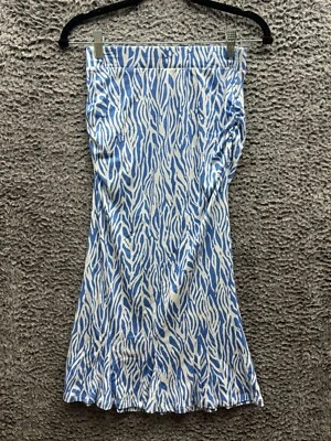 Saia Diane Von Furstenberg Target A-Line Sea Twig Azul Feminina Tamanho XS - Imagem 1 de 4