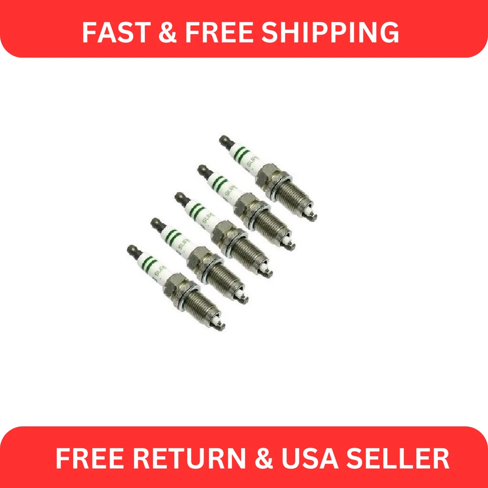 Juego de 5 bujías Bosch FR-7-HE-02 para Volkswagen Beetle Golf 2007-2012 Foto 1 de 4