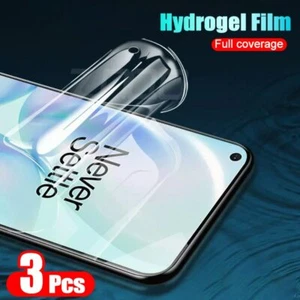3pcs Hydrogel Film Screen Protector For Oneplus 7 7T 6 Pro 8 Pro protective film - Picture 1 of 7
