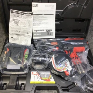 MAX RB442T Rebar Tier Tying Machine 2 Batteries,Charger RB-442T-B2C Twintier NEW - Picture 1 of 9