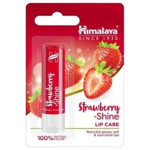 1X Himalaya Lip Care Balm Strawberry Shine keep lips soft and supple 4.5gm - Picture 1 of 4