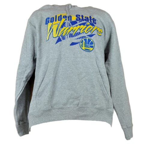NBA Golden State Warriors Hoodie Sweater Mens Adult Winter Gray Cover