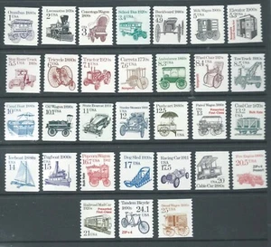 USA 1985 - SG2150-74 - Set of 31 Transport - No C After Value - U/Mint - Cat £21 - Picture 1 of 1