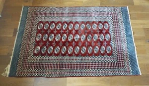 ANTIKER DEKORATIVER ALTER HANDGEFERTIGTER TRADITIONELLER ORIENTTEPPICH 72" x 46,5" - Bild 1 von 14