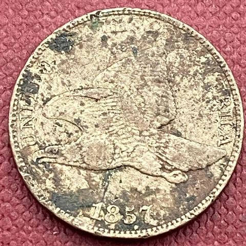 1857 Flying Eagle Cent 1c Better Grade XF Details #54442 Cover