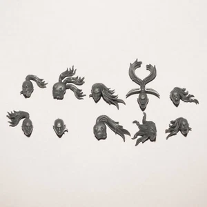 Warhammer Daemons of Slaanesh Daemonettes Cabezas x 10 [Bits] - Imagen 1 de 2