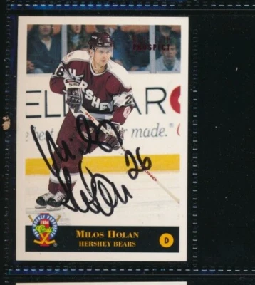 1994 Classic #70 Milos Holan Hershey Bears Signed Autograph (FR68) SWSW6 - Image 1 of 2