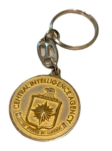 Vintage CIA Key Chain Dragon Lady U-2 Central Intelligence Agency Keyring - Picture 1 of 4