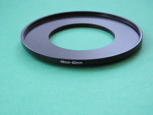 49 mm-82 mm Stepping Step Up Stecker-Buchse Filter Ring Adapter 49 mm-82 mm  - Bild 1 von 2
