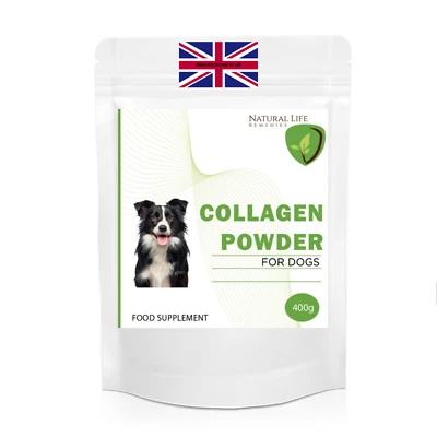 NATURAL LIFE REMEDIES FOR DOGS STRONGEST Dog Collagen Supplement, Beef Powder Healthy Joints Skin Coat Mobility