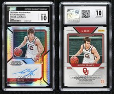 2021 Panini Prizm Draft Picks Hyper Austin Reaves CGC 10 Gem Mint Rookie Auto RC