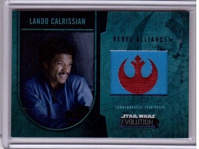 LANDO CALRISSIAN 2016 Topps Star Wars Evolution Rebel Alliance Flag Patch # /170 - Image 1 of 2