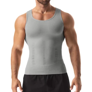 Fajas Para Hombres Faja Reductora De Hombre Men Body Shaper Compresión Camiseta - Picture 1 of 31