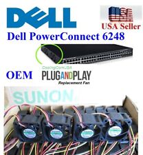 Dell PowerConnect 6024 Fan Kit Lot 2x Case Fans R1799 Low Noise Quiet H0718