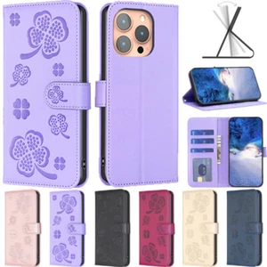 Case Magnetic Flip Leather Wallet Cover Fr iPhone 15 14 13 12 11 Pro Max XR Plus - Picture 1 of 30