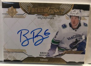 2017-18 UD Ultimate Collection Future Legacy Brock Boeser RC Auto Canucks