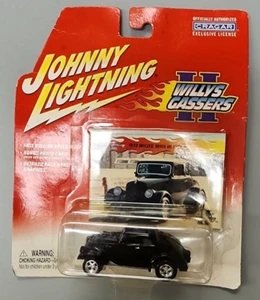 WILLY'S 1933 ART GUSTAFSON 1/64 JOHNNY LIGHTNING WILLYS GASSERS BLACK DIECAST - Picture 1 of 4
