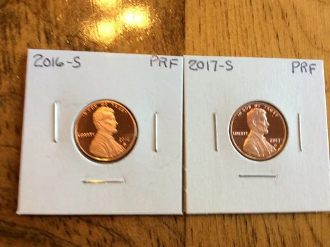2016 S 2017 S  Lincoln Union Shield Penny/ Cents Cover