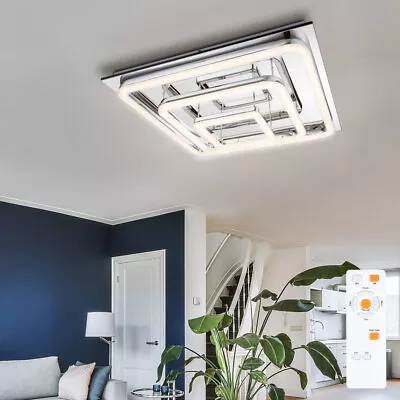 Plafoniera Kristallleuchte da Soggiorno Telecomando Dimmerabile LED L 70 CM - Immagine 1 di 4