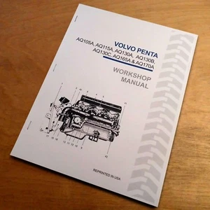 Volvo Penta AQ105A AQ115A AQ130A AQ130B AQ130C AQ165A AQ170A Service Shop Manual - Foto 1 di 6