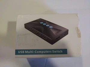 USB Multi-computer Switch  KVM Cable - New - Open Box - Picture 1 of 4